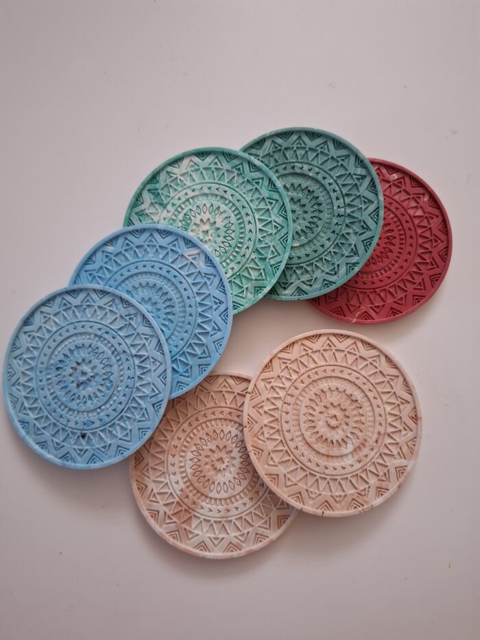 Lot dessous de verre mandala
